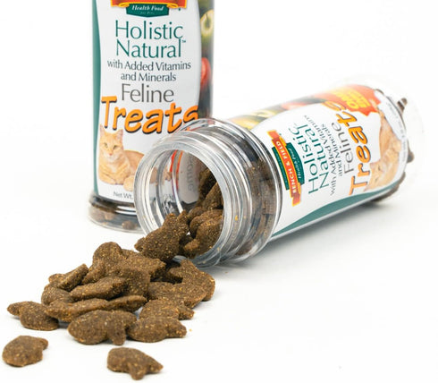 3-Ounce (Pack 3 Bench & Field Holistic Natural Healthy Kitty Cat Treats | Crunchy Fish-Shaped Bites | Delicious Seafood