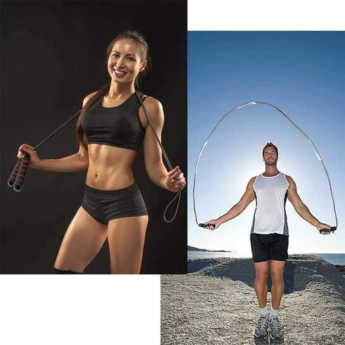 Jump Rope for Fitness - Two Pack Skipping Rope, Speed Jump Rope for Kids and Adults Exercise