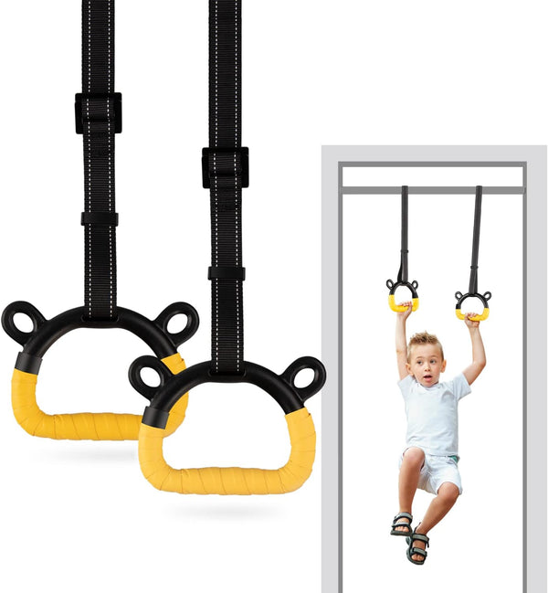 EXQ Home Kids Gymnastic Rings Pull up Rings for Chlidren Exercise,Indoor Gym