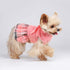 Dog Sweater for Small Dogs, Warm Fleece Dress for Fall, Plaid Pink Sweater for Chihuahua Yorkie Teacup Dogs