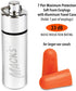 Mack's Maximum Protection Soft Foam Shooting Ear Plugs, 7 Pair Plus Travel Case, 33 dB Highest NRR