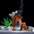 Cartoon Pumpkin House Set - 5 in 1 Resin Aquarium Decoration for Fish & Shrimp