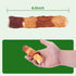 454g Dog Treats Triple Flavor Rolls - Chicken Liver, Beef, Chicken Wrapped Rawhide Rolls for Medium and Large Dogs