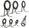 Honbay 7pcs Set Mixed Sizes Fishing Rod Eyes Guides Line Rings Repair Kit
