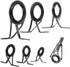 Honbay 7pcs Set Mixed Sizes Fishing Rod Eyes Guides Line Rings Repair Kit
