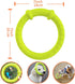 LaRoo Dog Flying Ring Toys, Durable Floating Disc for Training Outdoor Play for Medium Large Dogs (Small Green/18cm)