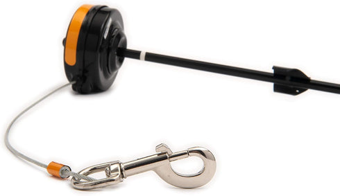 Lixit Bracket Mount and Stake Retractable Leash Tie Outs for Dogs, Small Stake