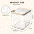 2 Pack 11LB 2 Dog Food Storage Container, Pet Food Storage Containers for Dog Cat Bird, Holds Each, Clear BPA-Free Bin