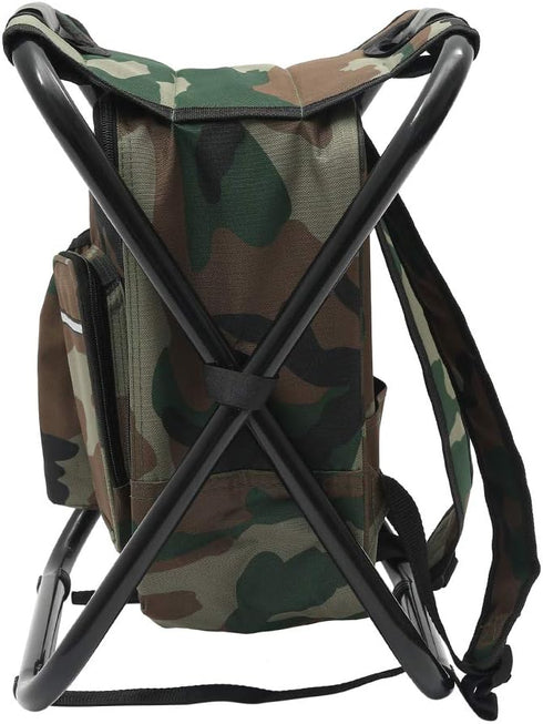 Fishing Chair Portable Camping Chair, Collapsible Insulated Cooler Bag for Hunting and Fishing Gear