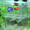 Quaziret Aquarium Fish Breeder Box Plastic Fish Isolation Breeding Box Hatching Incubator Box