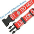 Dog Collar for DO NOT PET, Premium Adjustable Polyester with Buckle, Durable Red Collars for Small Medium Large Dogs