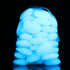 Glow in The Dark Pebbles, Decorative Glow Stones for Fish Tank, Aquarium Gravel, Big Size 3-4cm, 400g/14.1oz (Sky Blue)