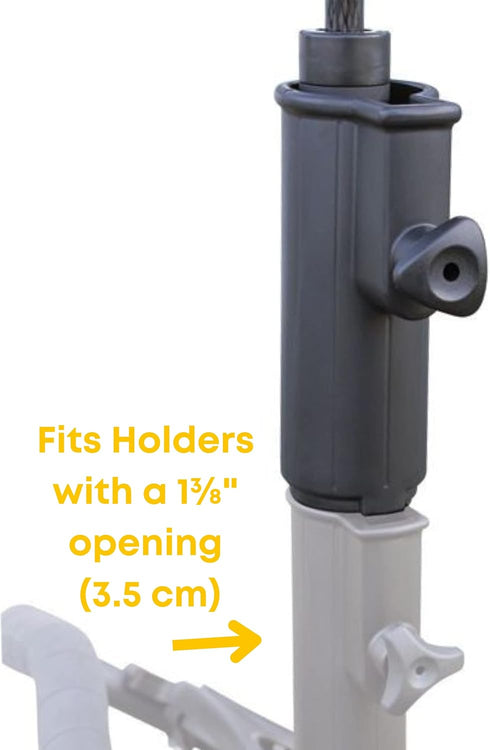 Foretra Umbrella Holder Extension, Fits Most Golf Push Cart or Power Cart with 1 3/8" Opening