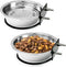 Fhiny 2Pack Dog Crate Water Bowl - Stainless Steel No Spill Bowls for Kennel, Hanging Food & Water Feeder (M)