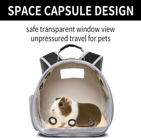 Backpack Bunny Carrier, Guinea Pig Carrier,Small Animal Carrier for Rabbit,Bearded Dragon, Lizard,Hamster,Kitten.