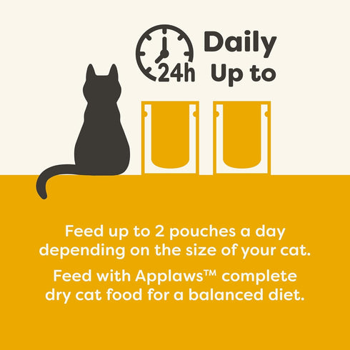 (12 2.47oz Applaws Natural Wet Cat Food in Mousse, Limited and Natural Ingredients, Grain-Free, High Protein with No