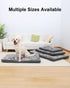 Dog Bed for Crate, Washable Medium Size Plush Dog Kennel Pad, Anti-Slip Sleeping Mat, 29x18 Inch, Grey
