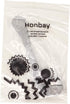 Honbay Stainless Steel Curved Exercise Spoon, Self Feeding Spoon for Right Hand (dog-bone)