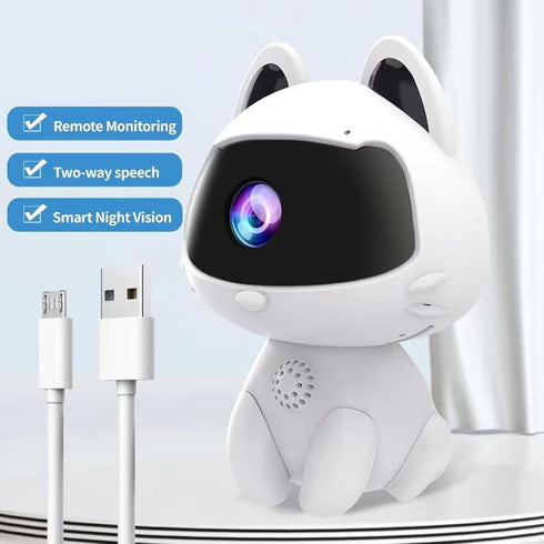 VBESTLIFE 2 HD Robot Security Camera, Remote Monitoring Smart Indoor Pet Dog Cat Cam, Home Security Camera Robot