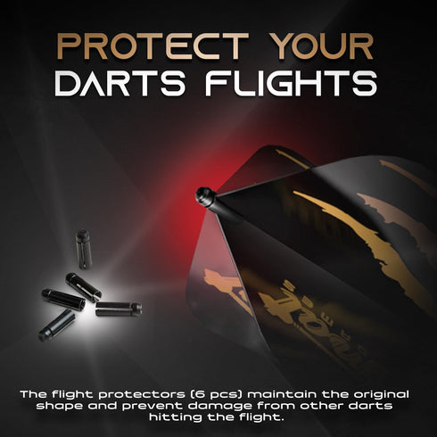 IgnatGames Dart Flights and Accessories - 18/30 GlideXPro 130 Micron Flights with 6 Flight Protectors