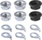 SAVITA 12pcs Bike Wheel Axle Nut and Bicycle Hub Safety Washer Kit, Carbon Steel M8/M9.5/M10 for Mountain Bike Parts