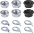 SAVITA 12pcs Bike Wheel Axle Nut and Bicycle Hub Safety Washer Kit, Carbon Steel M8/M9.5/M10 for Mountain Bike Parts
