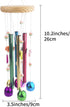 FlidRunest Bird Chewing Toys with Colorful Bells, Conure Wind Chimes Chew Toy with Colorful Stick, Bird Parrot Cage