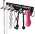 Home Gym Accessories Organization Storage Rack, 8 Hook Wall Hanger for Barbells and Resistance Bands
