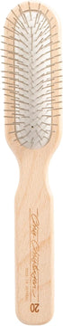 Chris Christensen 20 mm Oblong Pin Dog Brush, Original Series, Lightweight Beech Wood Body, Stainless Steel Pins
