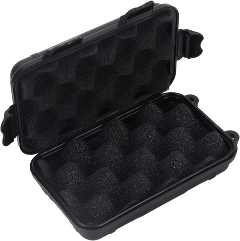Outdoor Waterproof Shockproof Box, Black | Airtight Survival Case Container for Camping Fishing (S)