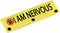 Funny Dog Leash Sleeve, I am Nervous Dog Leash Wrap Sleeve, Pet Birthday Gift (I AM NERVOUS-YE)