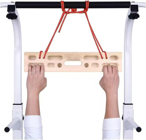 DLOULP Finger Strengthening Board Compacts Wood Climbing Board Portables Fingerboard for Progressive Workouts