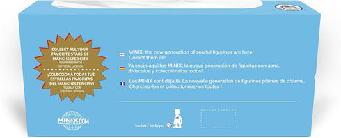 5-Pack (7cm) MINIX COLLECTIBLE FIGURINES of Manchester City Stars Haaland, De Bruyne, Foden, lvarez & Pep Guardiola