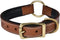 Genuine Leather Adventure Dog Collar, Full Grain Heavy Duty, Inner Cushioned Padding, Medium, Large & XL Dogs, Brown