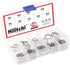 Hilitchi 210Pcs Fishing Tackle Split Rings, High Strength Stainless Steel, 9 Sizes for Heavy Fishing Lures Connector