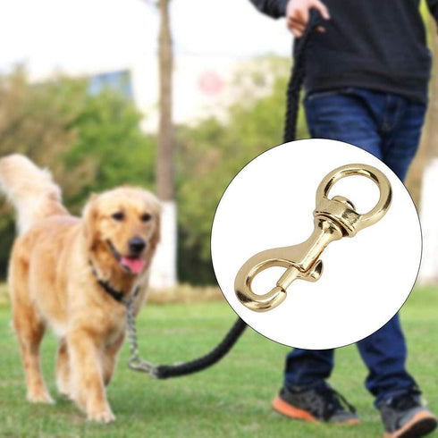 Brass Hook Lobster Clasps, Cat Dog Traction Leash Clips, Pet Leash Rope Clasps