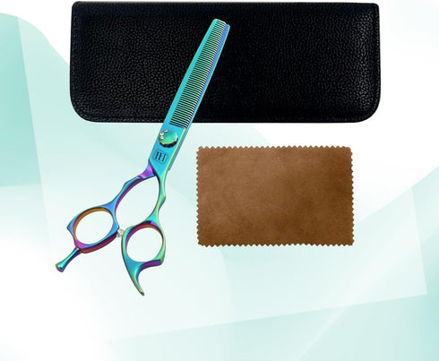 Dog Grooming Scissors: 7" Pet Thinning Shears Made of Japanese 440C Stainless Steel for Trimming Dogs, Cats & Other Pets