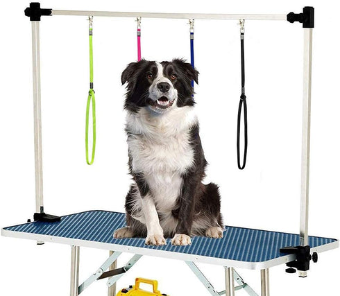 Pet Dog Grooming Loop Bathing Tether Straps - Heavy Duty Nylon Restraint Noose for Pet Bathing, 4 Pack 22 Inches