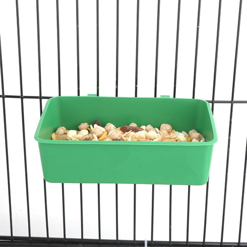 2 Pcs Pet Bird Parrot Food Bowls, Small Animal Feeder Bowl, Convenient Hanging Container for Small Birds