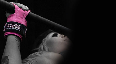 Cobra Grips FIT for Women Weight Lifting Grips with Wrist Support FIT Pink Rubber Lifting Straps Alternative