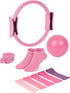 CoreHarmony Pilates Equipment Kit for Women, Magic Circle Ring with Mini Ball, Multi