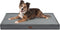 Orthopedic Dog Bed for Large Dogs, Washable Dog Crate Bed with Egg Crate Foam and Removable Oxford Cooling Cover, Grey