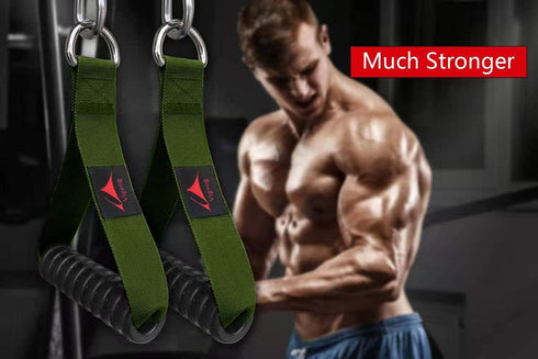 Heavy Duty Gym Exercise Handles Attachment for Cable Machine, Resistance Band, Home Fitness Equipment
