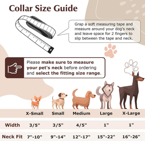 Purple Collar for Dogs, Floral Pattern Design Quick Release Buckle Soft Nylon Adjustable for XS Small Medium Large Dogs