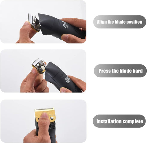 2 Packs #40 Clipper Blade for Dog Grooming, Compatible with Andis Clippers, Carbon Infused Steel, Detachable Ceramic