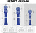 Scott Edward Golf Headcovers Set of 3 for Woods - Fits Driver (460cc), Fairway Wood & Hybrid (UT)