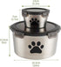 Lolytama Container,118 oz Containers,2 Canned Cat Food Storage Cat Food Storage Container with Airtight Lid,Stainless