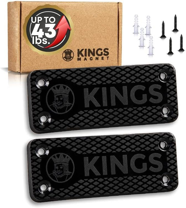 Gun Holder, Rubber Coated Magnetic Concealment Mount for Pistols, Rifles, and Shotguns for Hidden Storage