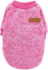 Jecikelon Dog Clothes, Soft Puppies Sweater Winter Outfit for Dogs Small XXS XS Cat Apparel (Large, Rose Red)