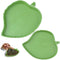 2 Pack Leaf Reptile Food and Water Bowl for Pet Aquarium Ornament Dish for Lizards Tortoises